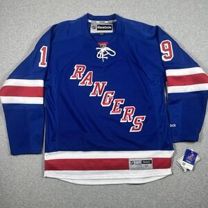 Reebok Hockey Jersey Mens Medium New York Rangers #19 Richards 2013 NWT Official